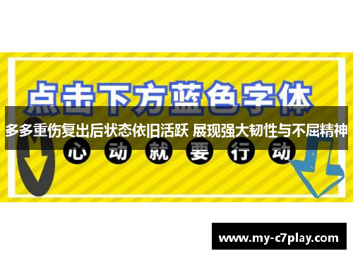 多多重伤复出后状态依旧活跃 展现强大韧性与不屈精神
